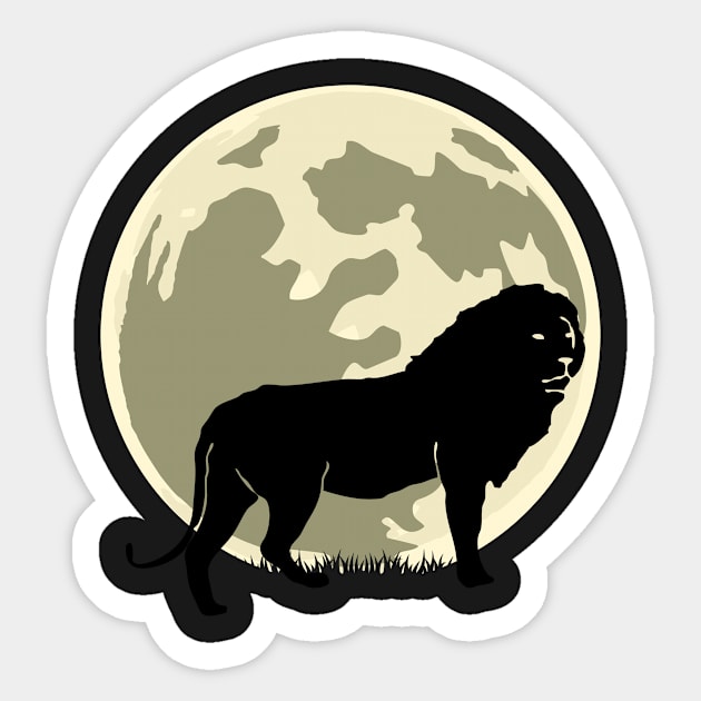 Lion Cute Halloween Design Sticker by RJCatch